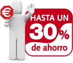 Hasta un 40% de ahorro